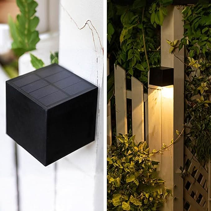 Luxora Solar Outdoor Wall Lights - Modern LED Garden Fixtures, Weatherproof Design 7
