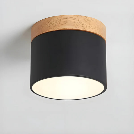 Luxora Macaron Solid Wood LED Ceiling Light - Dimmable