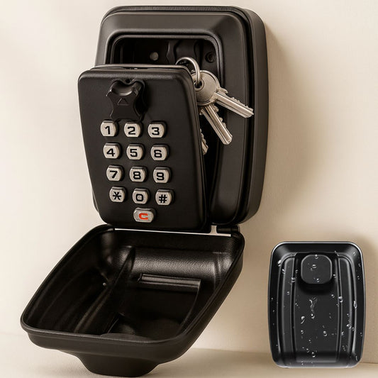 Luxora Weatherproof Anti-theft Key Lock Box with Adjustable Code for Indoor and Outdoor Use