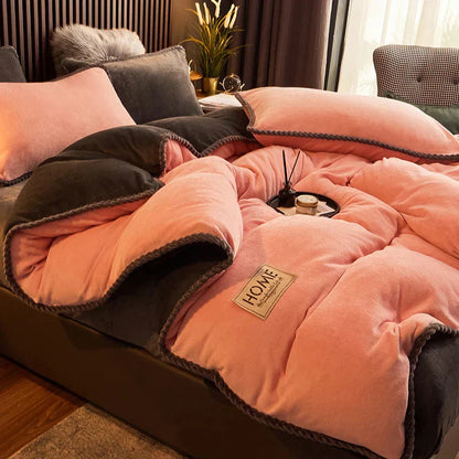 Luxurious Velvet Fleece Duvet Cover Set - PlushHaven 7