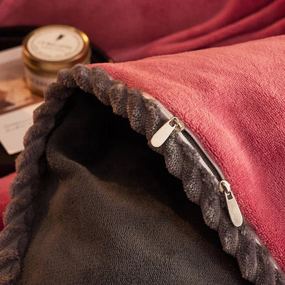 Luxurious Velvet Fleece Duvet Cover Set - PlushHaven 8