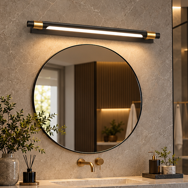 RoyaleGlow Modern LED Bathroom Vanity Light - Wall Mounted Ambient Lighting Fixture