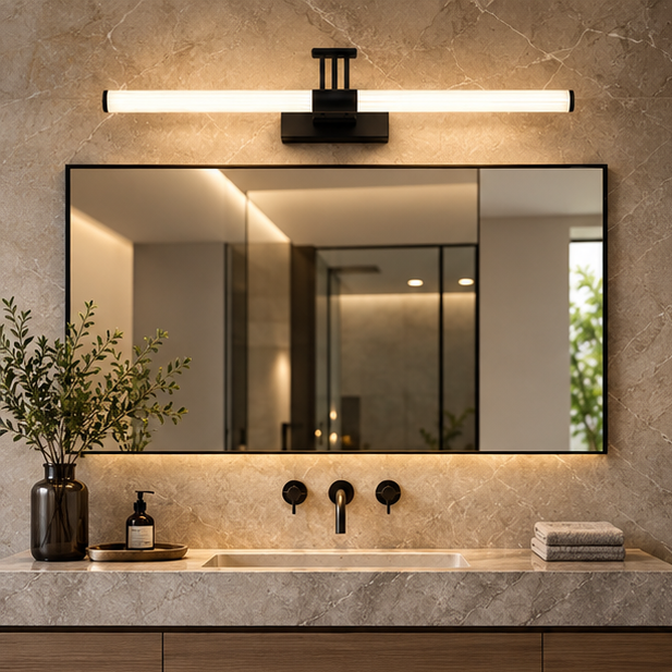Royelux Modern LED Bathroom Vanity Light Adjustable Wall Mounted Mirror Fixture