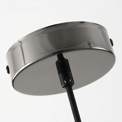 Luxury Black Cylinder Natural Stone Pendant Lamp