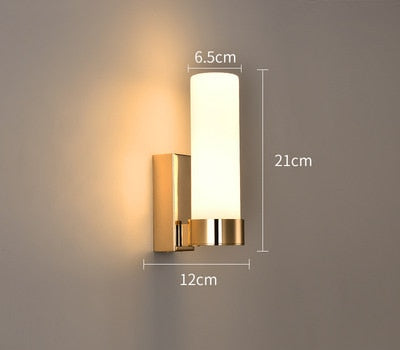 LuxRoyale Modern Gold Pipe Led Wall Sconces