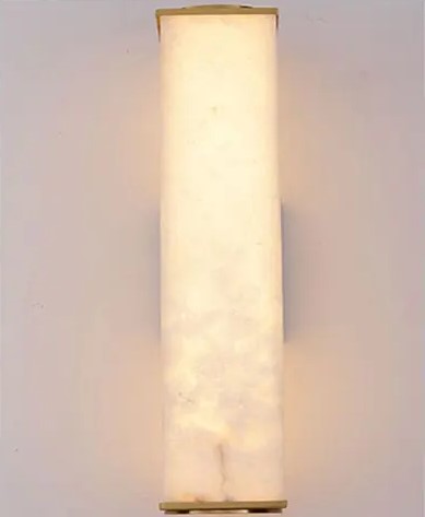 LuxRoyale Natural Marble Copper Alabaster LED Wall Lights - Northern European Luxury Lighting
