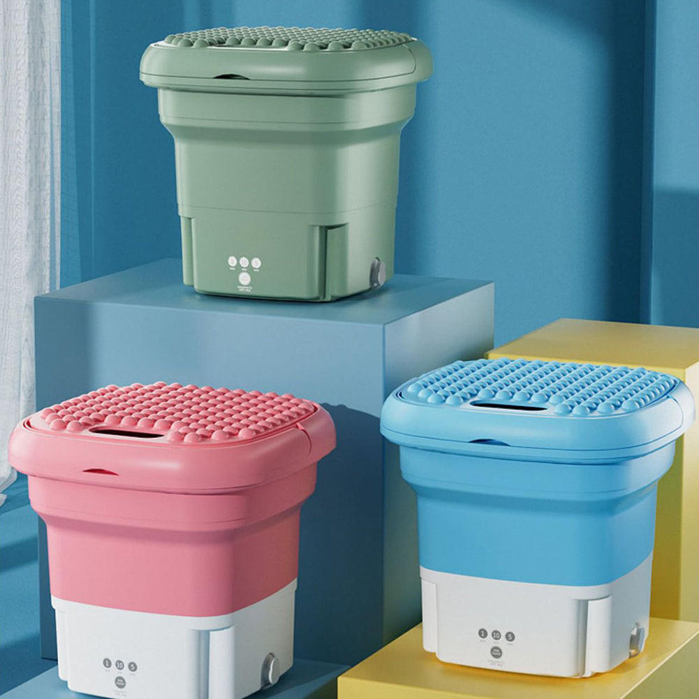 Royaleva Mini Folding Washing Machine for Travel Convenience