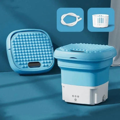 Royaleva Mini Folding Washing Machine for Travel Convenience