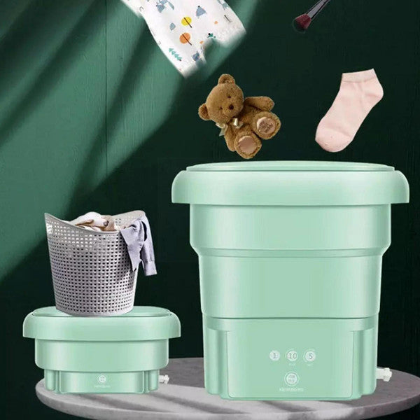 Royaleva Mini Folding Washing Machine for Travel Convenience