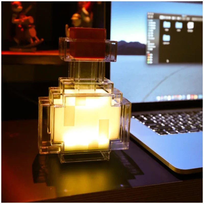 Minecraft Potion Lamp - LED Rechargeable Color-Changing Night Light, USB Powered - Default Title