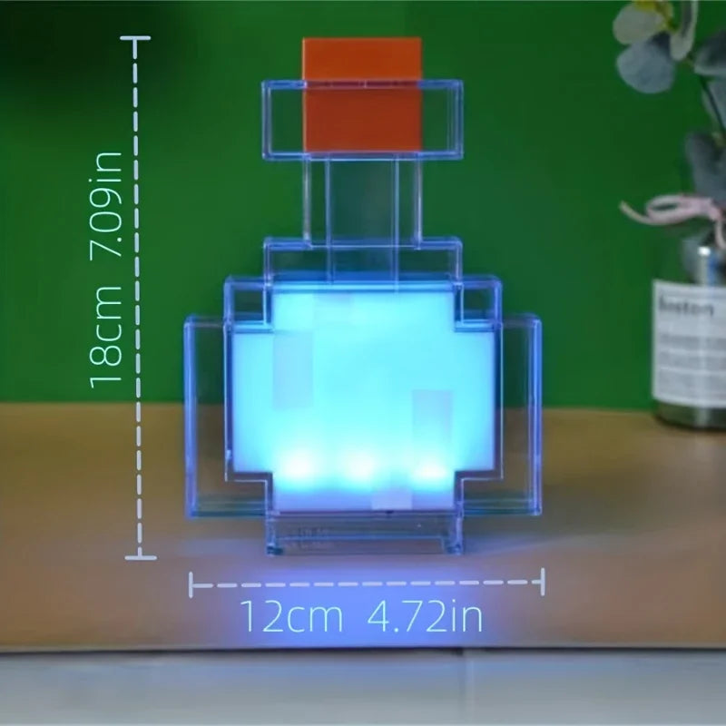 Minecraft Potion Lamp - LED Rechargeable Color-Changing Night Light, USB Powered - Default Title