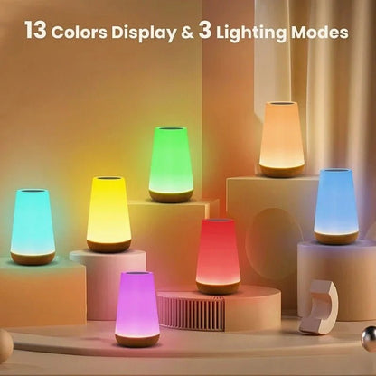 LuxRoyale Magic Color Changing Touch Night Light Mood Lighting