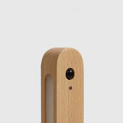 Magnetic Wooden Key Holder, Motion Sensor LED Light, 500 mAh Rechargeable Battery