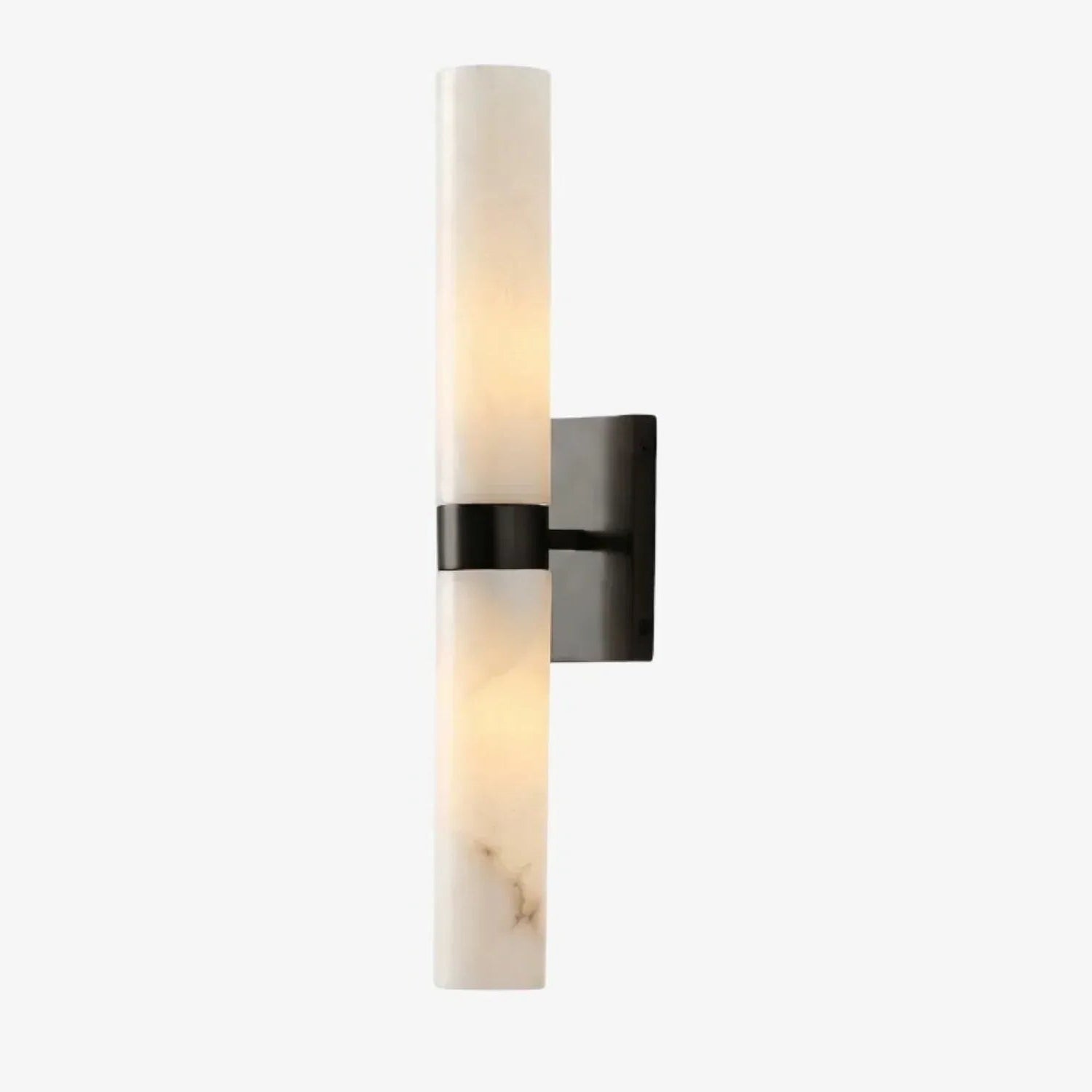 Marcellus Modern Alabaster Double Tube Wall Sconce 10