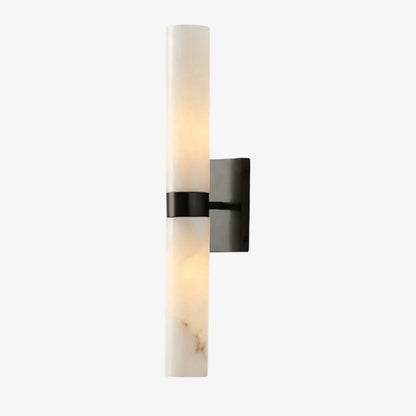 Marcellus Modern Alabaster Double Tube Wall Sconce 10