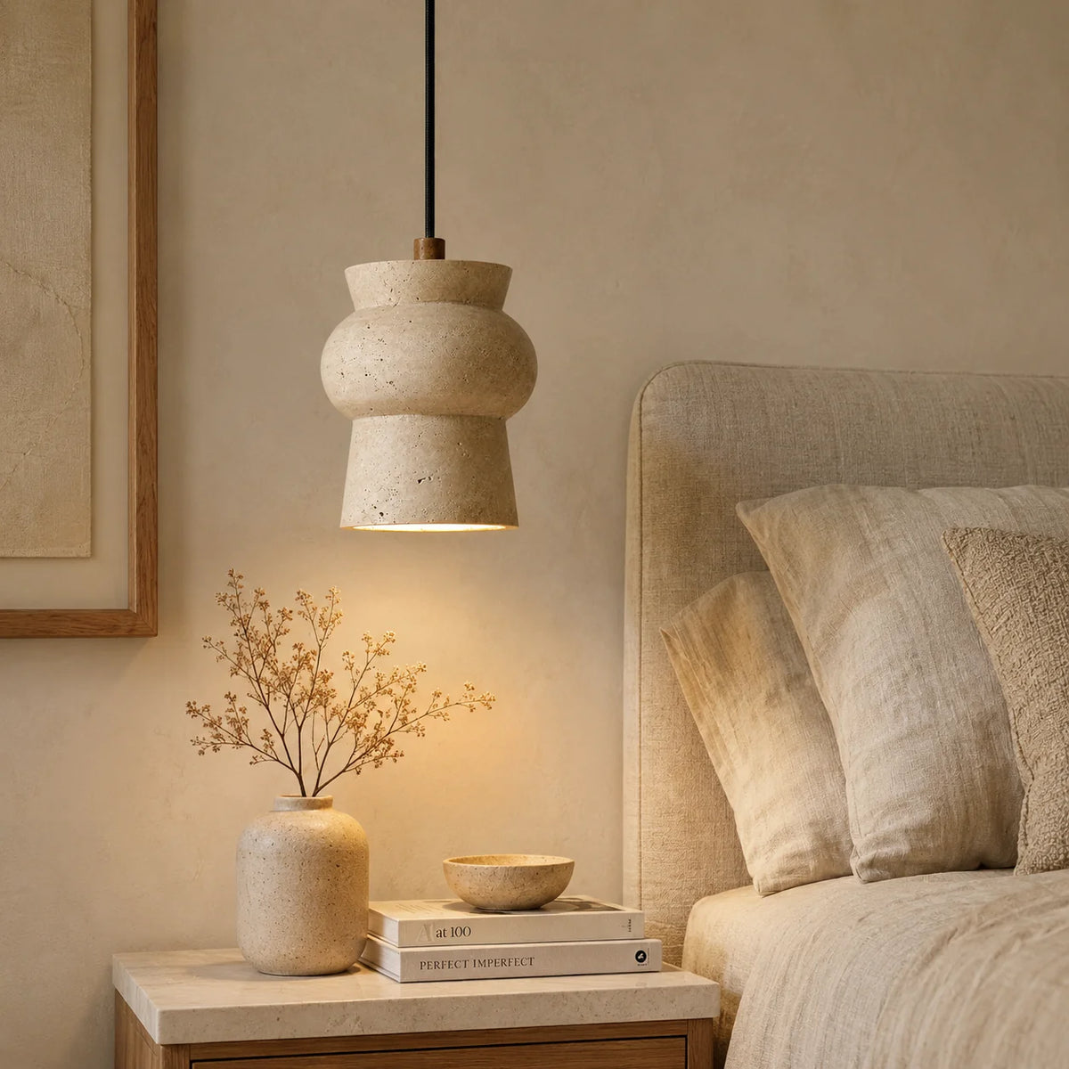 Marevra Travertine Pendant Light 1