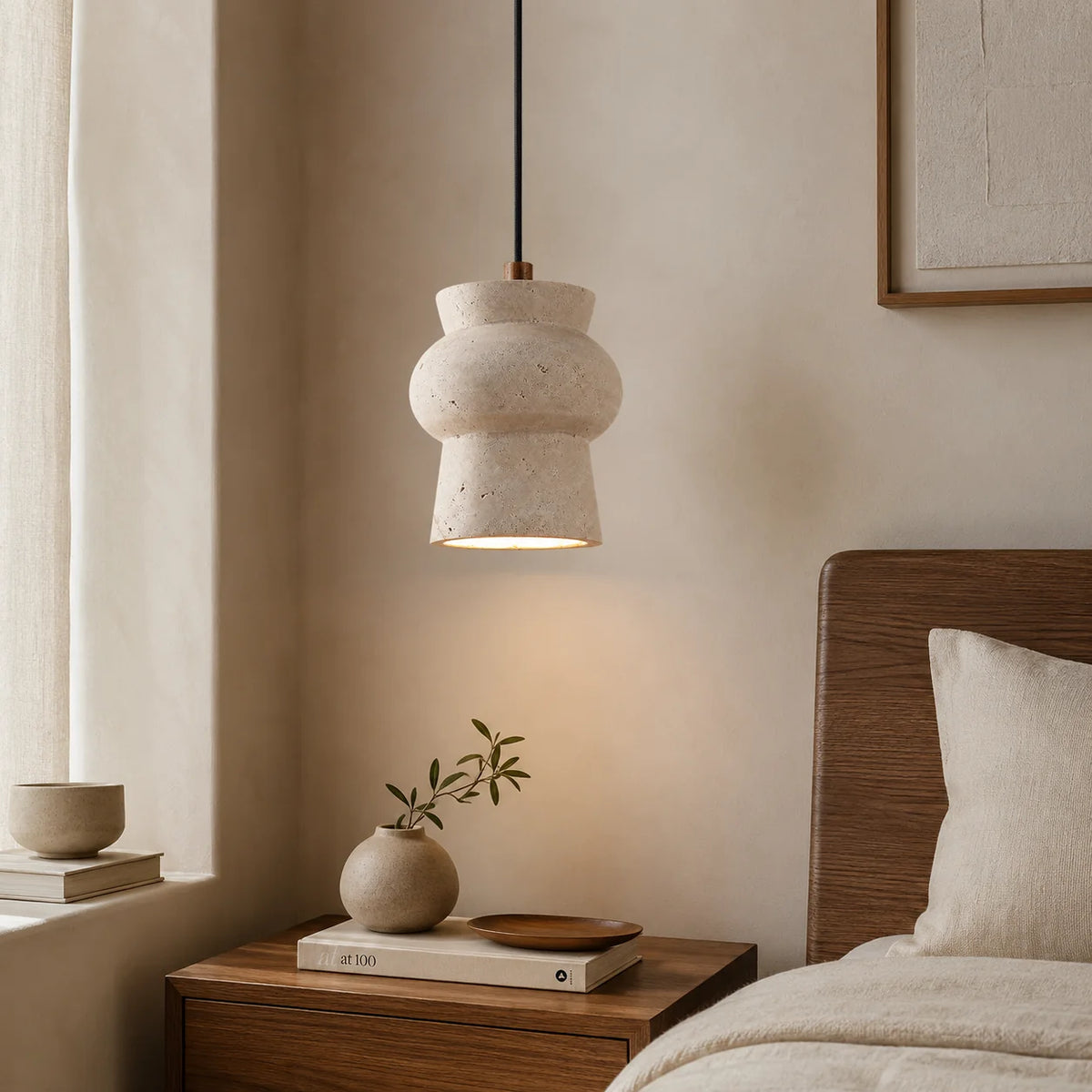 Marevra Travertine Pendant Light 3