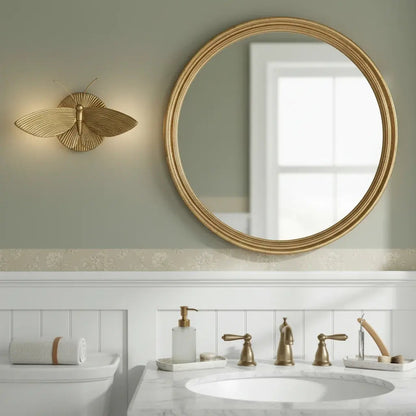 Marlow Vintage Art Deco Moth Resin Wall Sconce 5