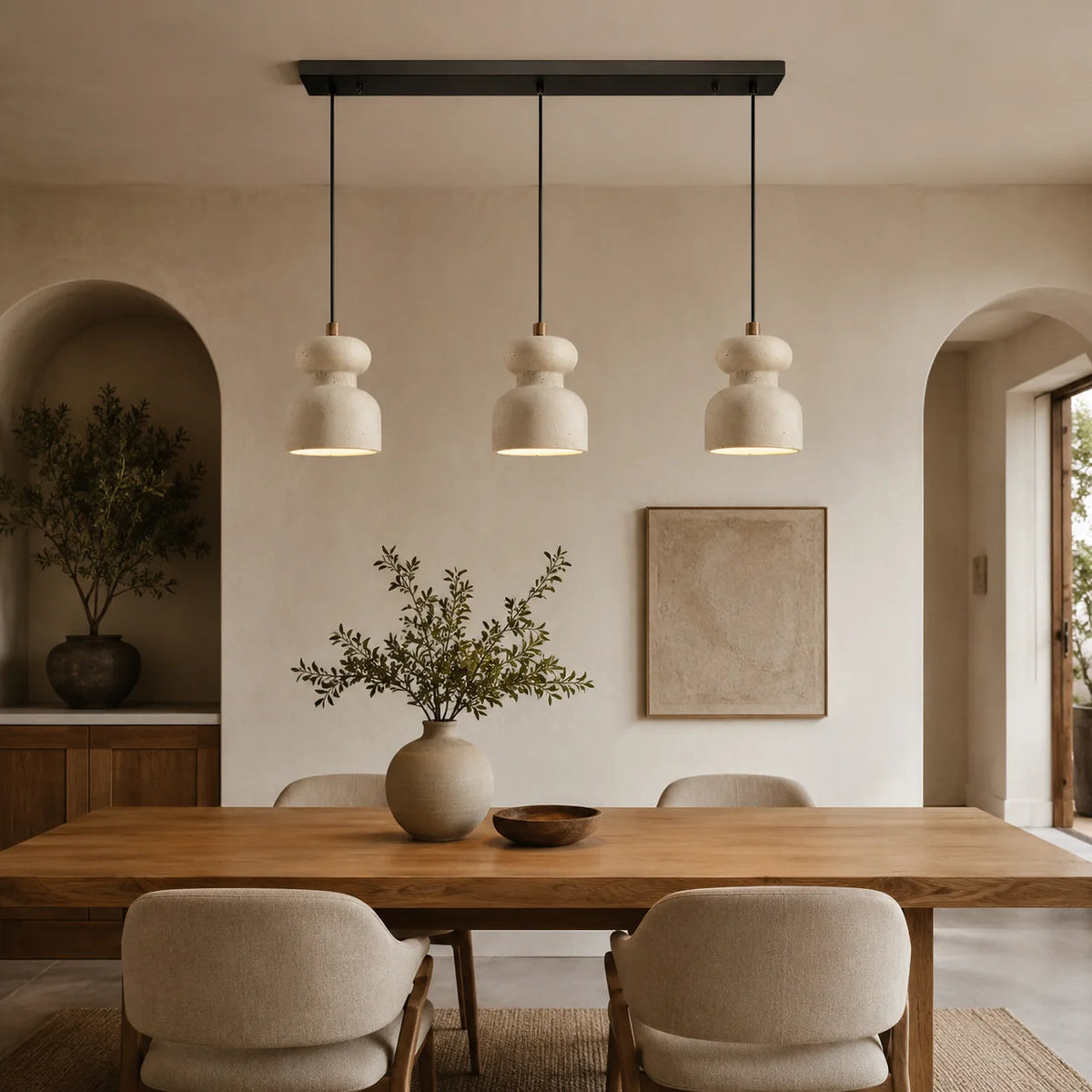Mavreno Three Headed Long Chandeliers 2