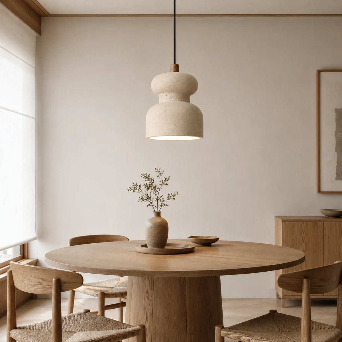 Mavreno Travertine Pendant Light 1