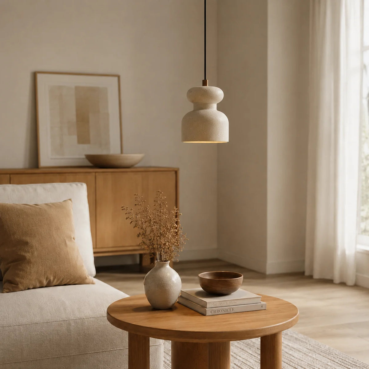 Mavreno Travertine Pendant Light 2