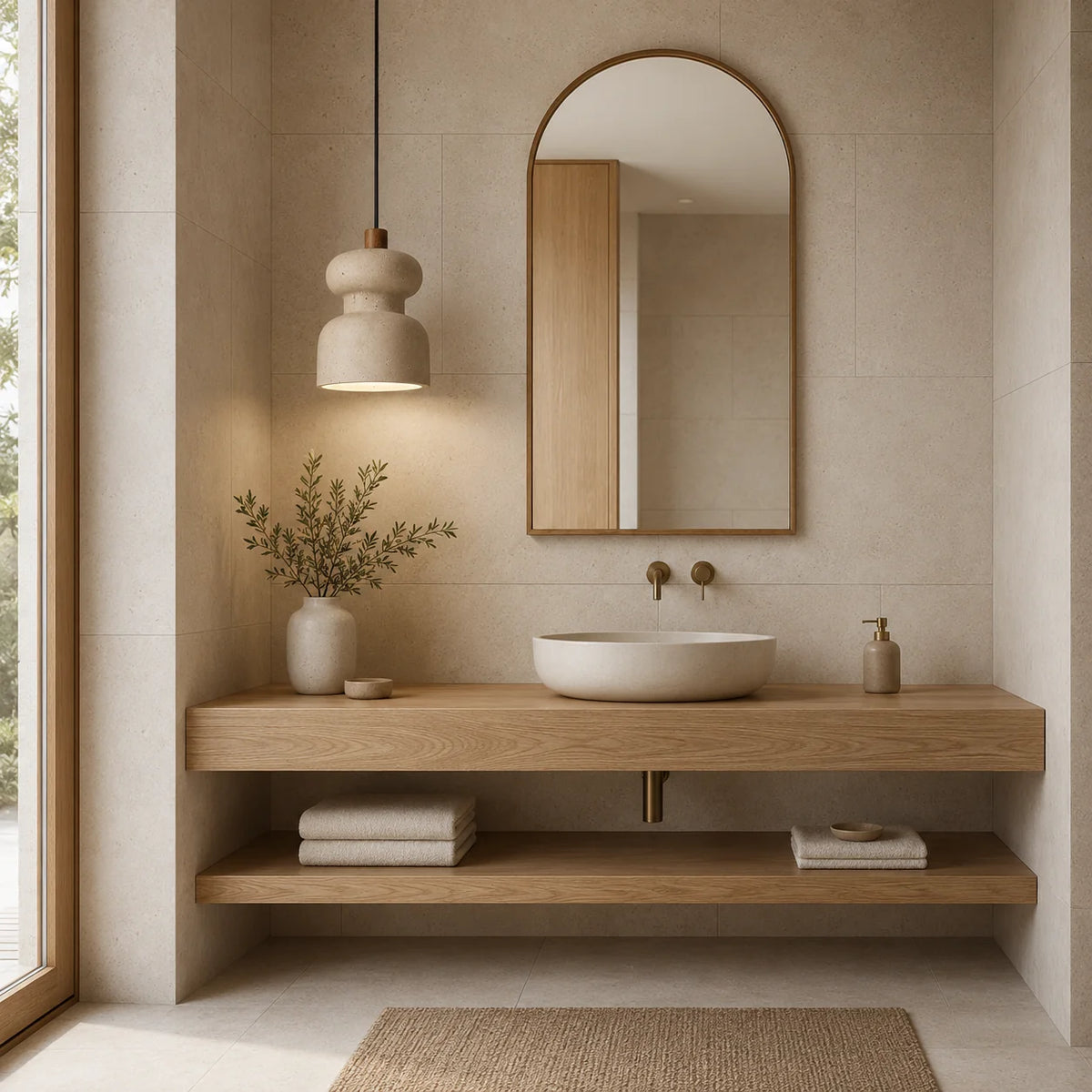 Mavreno Travertine Pendant Light 4