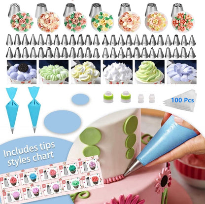 Mega Cake Decorating Supplies,493 PCS Cake & Cupcake Decorating Kit 2