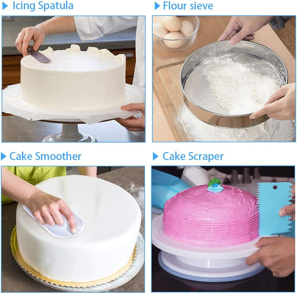 Mega Cake Decorating Supplies,493 PCS Cake & Cupcake Decorating Kit 4