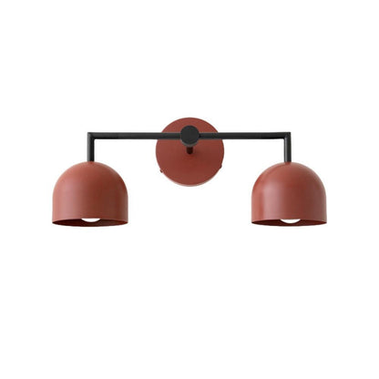 Royelux 3-Light Farmhouse Bathroom Vanity Light, Terracotta & Brass Fixture-Royale Basic