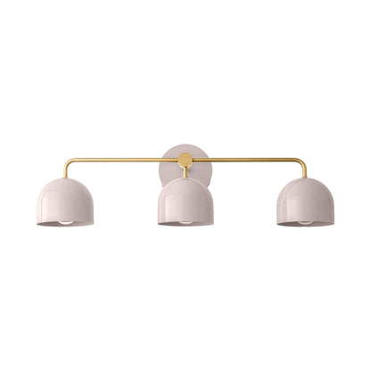 Royelux 3-Light Farmhouse Bathroom Vanity Light, Terracotta & Brass Fixture-Royale Basic