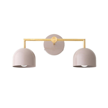 Royelux 3-Light Farmhouse Bathroom Vanity Light, Terracotta & Brass Fixture-Royale Basic