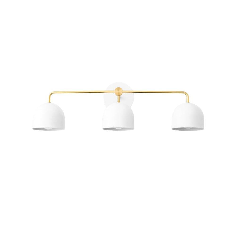 Royelux 3-Light Farmhouse Bathroom Vanity Light, Terracotta & Brass Fixture-Royale Basic