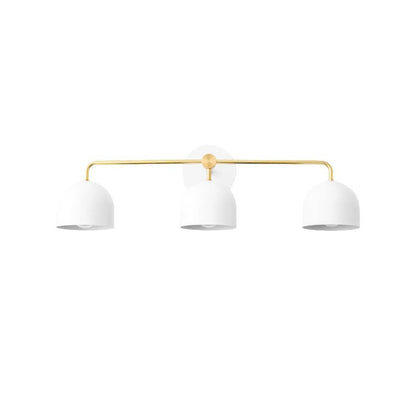 Royelux 3-Light Farmhouse Bathroom Vanity Light, Terracotta & Brass Fixture-Royale Basic