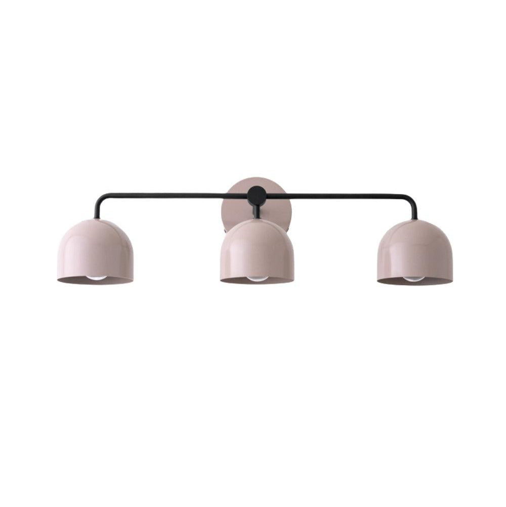 Royelux 3-Light Farmhouse Bathroom Vanity Light, Terracotta & Brass Fixture-Royale Basic