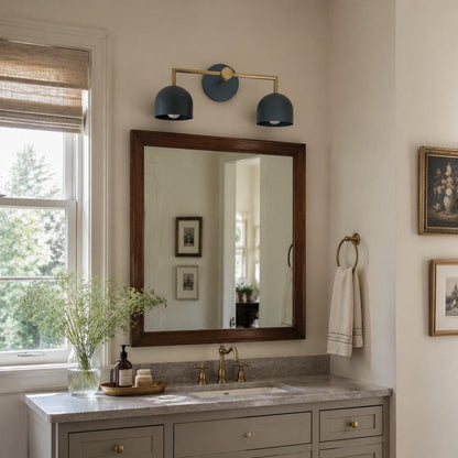 Royelux 3-Light Farmhouse Bathroom Vanity Light, Terracotta & Brass Fixture-Royale Basic