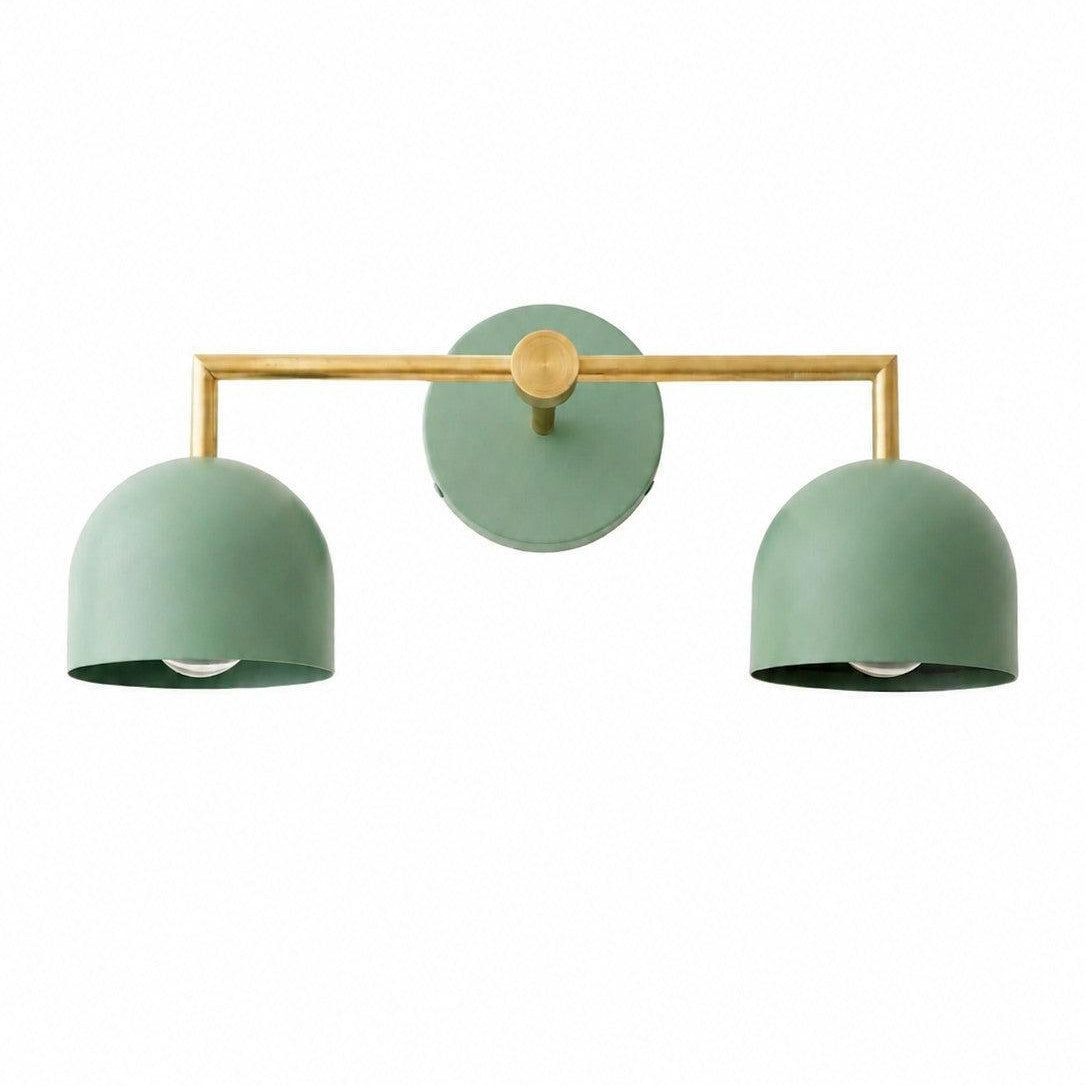 Royelux 3-Light Farmhouse Bathroom Vanity Light, Terracotta & Brass Fixture-Royale Basic