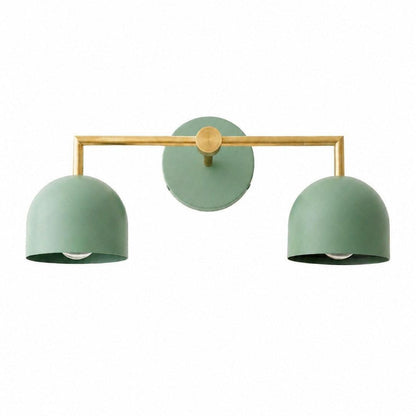 Royelux 3-Light Farmhouse Bathroom Vanity Light, Terracotta & Brass Fixture-Royale Basic