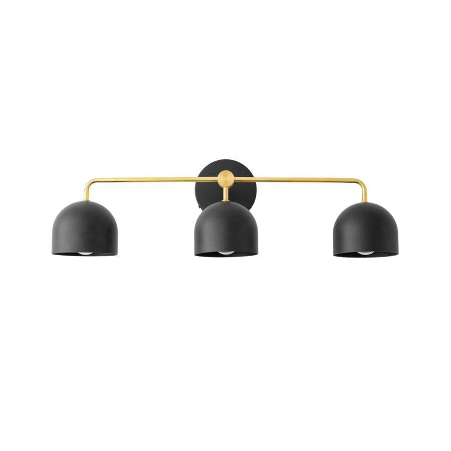 Royelux 3-Light Farmhouse Bathroom Vanity Light, Terracotta & Brass Fixture-Royale Basic