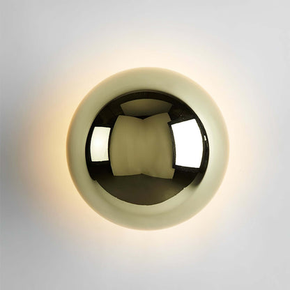 LuxRoyale Merqano Round LED Wall Sconce Modern Light for Bedroom & Bathroom
