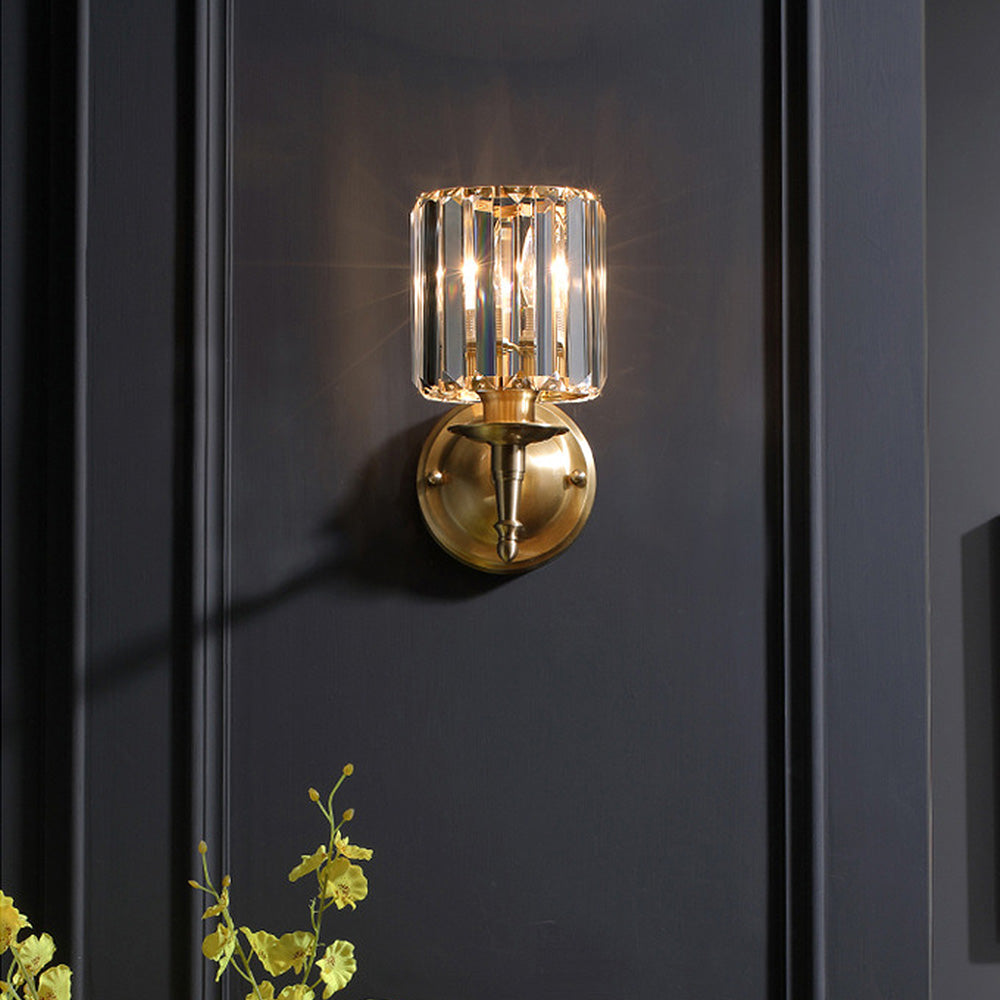 Mid-Century Luxury Crystal Mini Wall Lamp 1