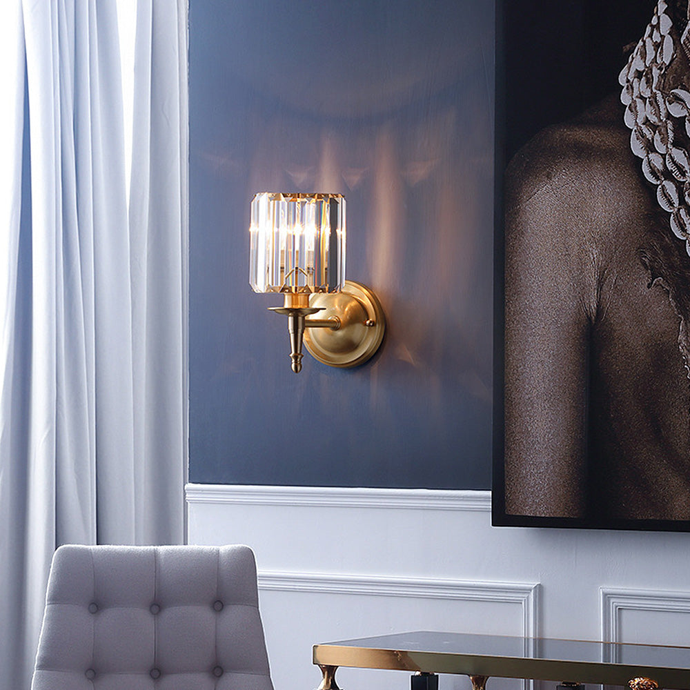 Mid-Century Luxury Crystal Mini Wall Lamp 2