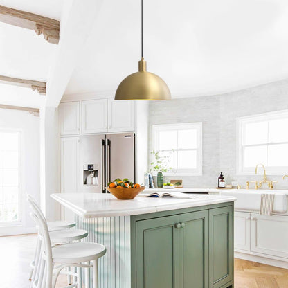 Mid-Century Modern Pendant Industrial Metal Dome Light 8