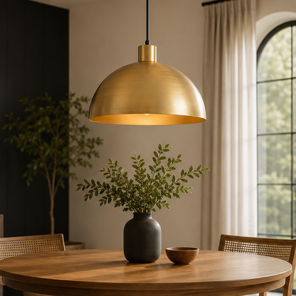 Mid-Century Modern Pendant Industrial Metal Dome Light 1
