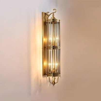 LuxRoyale Brass Outdoor Porch Wall Light, Weatherproof Mid Century Lantern