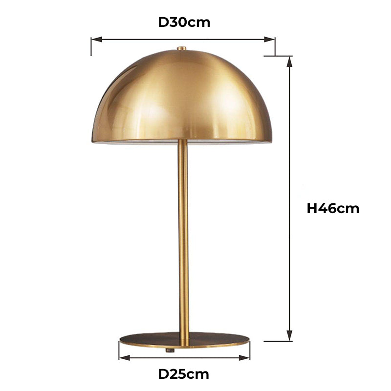 Mideval Metal Mushroom Bedside Table Lamp 5