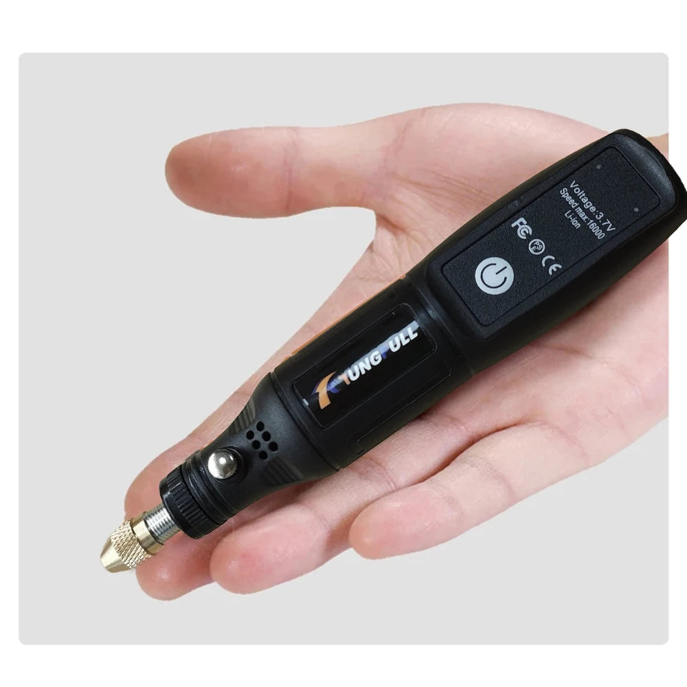 Mini Electric Drill USB Wireless Mini Handheld Drill Rotary Tool Woodworking Engraving Pen Dremel Tools for Jewelry Metal Glass 5