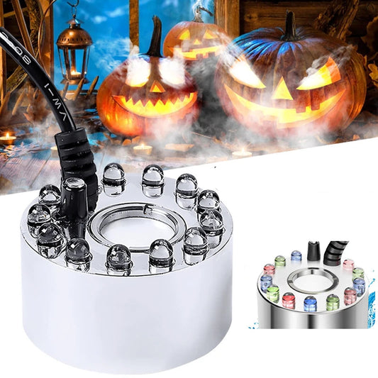 Mini LED Pumpkin Light Fogger Water Fountain Pond Fog Machine For Halloween Christmas Easter Party Festival Decoration 2023 0