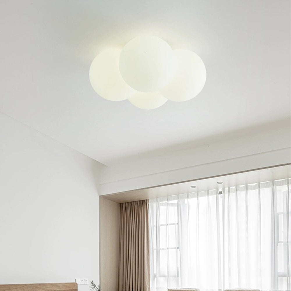 Royallure Cloud Bubbles Ceiling Light - Elegant LED Fixture for Home Décor - Flush Mount Ceiling / White / D42*H20CM