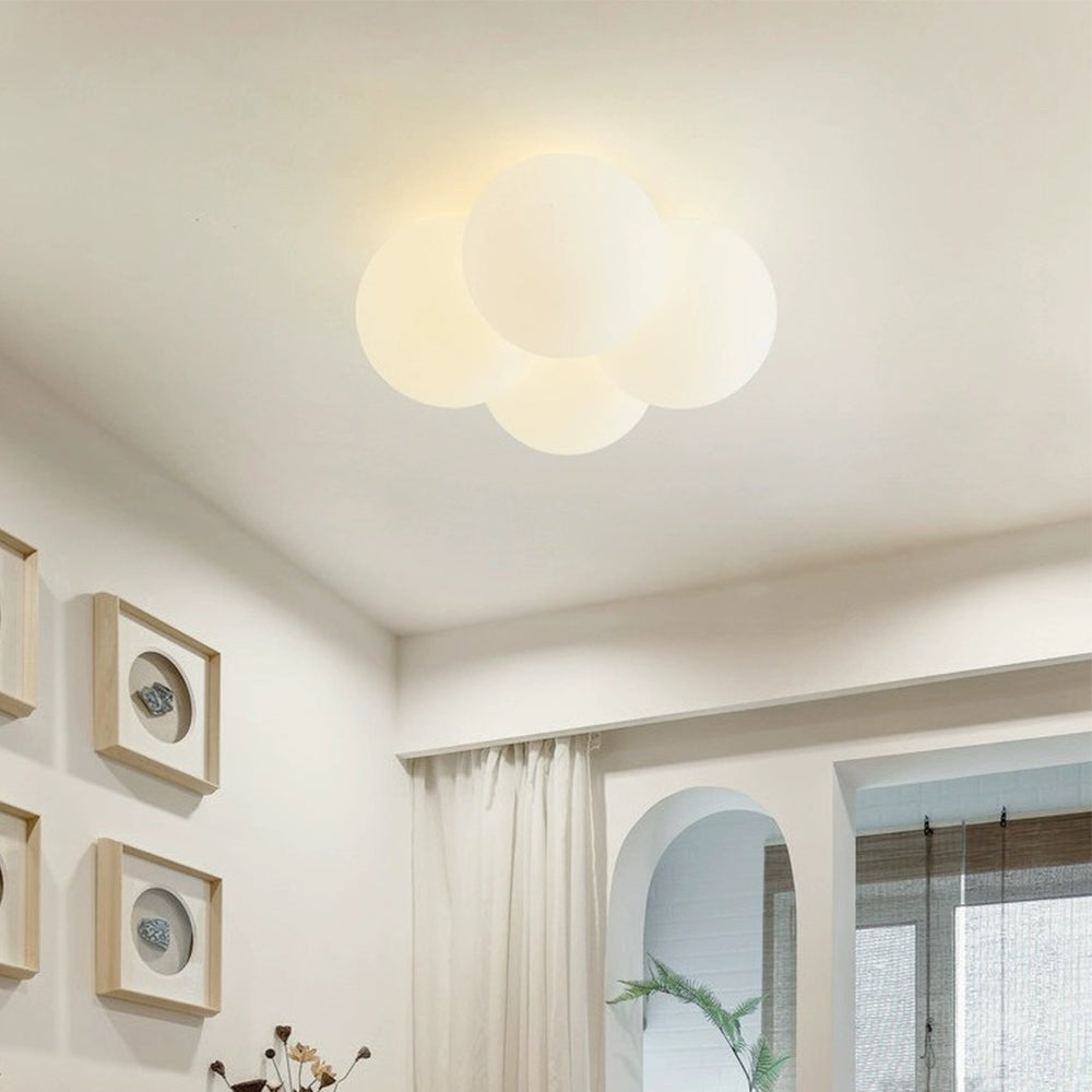 Royallure Cloud Bubbles Ceiling Light - Elegant LED Fixture for Home Décor - Flush Mount Ceiling / White / D42*H20CM