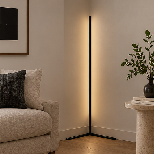 Royallure Modern Floor Lamp with Remote Control for Living Room - LED Ambient Lighting